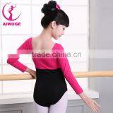 Wholesale Kids Girls Training Dance Costumes 100% Cotton Gymnastics Leotards thumbnail-2
