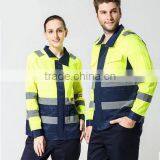New Fashion Yellow Safety Reflective Jacket Unisex Workwear thumbnail-4