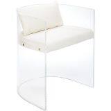 Fancy Oval Back Chair Kids Playing Chair No Legs Acrylic Chair thumbnail-1