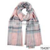 TOROS new arrival fashion cashmere feel acrylic scarf women winter plaid blanket acrylic shawl scarf