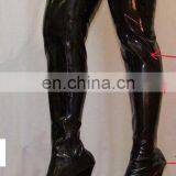 Latex thight high boots