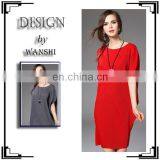 Customize fashon women casual dress pleats please apparel