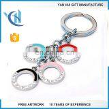 Multicolor Metal Charming Crystal Zodiac Charms Keychain thumbnail-3