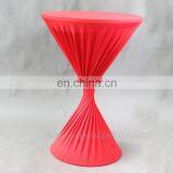 2Ft White Print Logo Spandex Cocktail Spandex Bistro High Table Cloth