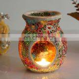 Mosaic Glass Incense Burner Tealight Holder