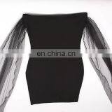 LAITE D2177 Amazon Hot Sales Soft Off-shoulder Backless Casual Dresses Women Fashion Bodycon Sexy Dresses thumbnail-1