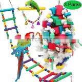 Explosion Style Large Parrot Combination Toy Color Building Blocks Color Ladder 3 Piece Set Toy