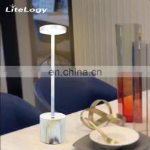 Nordic Bedroom Decorative Rechargeable Led Marble Desk Lamp thumbnail-4