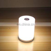 2020 New Design LED Cylinder Restaurant Decorative Lights DC5V Aluminium Acrylic Hotel Room Table Lamp thumbnail-4