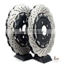 DSS Top quality drilled and slotted front Auto brake parts carbon ceramic brake disk rotor disc