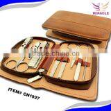 Stainless Steel PU Purse Manicure Set Kit