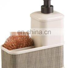 Plastic Kitchen Sink Countertop Liquid Dish Soap Dispenser Pump Bottle Caddy With Storage Compartment thumbnail-4