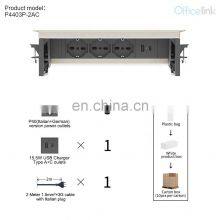 Flip Power Box for Office Desk With USB A C Charger thumbnail-3