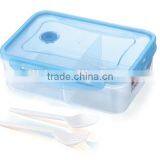 Hot Selling Oval Square Plastic Microwave Lunch Box With Cutlery thumbnail-2