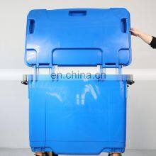 660 Liter Garbage Container 4 Universal Wheels Plastic Indsutrial Dustbin, Trash Can, Waste Bin thumbnail-4