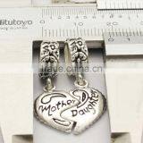 925 Sterling Silver Mother and Daughter Set Dangle Charm for Bracelet thumbnail-4