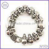 Fashion Stainelss Steel Skull Bracelet in Antique Silver Color thumbnail-2