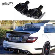 W204 C Class Update AMG Style Exhaust Tips Exhaust Pipe Tip For Mercedes Benz W204 C Class