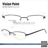 Half-rim Metal With Spring Hinge New Trend Style Latest Model Spectacle Frames thumbnail-1
