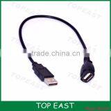 USB 2.0 A Male to A Female Extension Cable 0.3m A Male to A Female With Gold-Plated Contacts