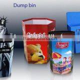 Cardboard Dump Bin Display for Promotional Pop Retail Display Vessel Paper Store Dump Bin thumbnail-1