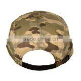 Fashion Custom Flat Top Stylish Pattern Design Cotton Twill Military Style Cap for Promotion thumbnail-4