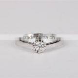 New Design Ladies Finger Single Stone Ring Designs 925 Sterling Silver thumbnail-2