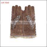Lady's Simple Style Spandex Velvet Warm Gloves With Supersoft Polyester Lining thumbnail-4
