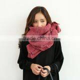 New Design Korean Young Lady Fashion Stripe Knitted Woolen Scarf thumbnail-5