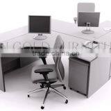 Commercial Furniture 2 People Partition Wood Office Table Work Station (SZ-WST711) thumbnail-5