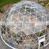 Geodesic dome tent Event dome tent White PVC cover 8m diameter 2 room for sale