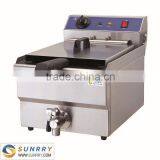 Deep Potato Peanut Fryer One Tank One Basket With Tap 13l Restaurant Equipment Deep Fryer (SY-TF113V SUNRRY) thumbnail-2