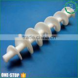 OEM factory price cnc machining white screw conveyor custom big uhmw-pe plastic screw for engineering