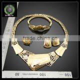 Hot Sale African REAL 24K GOLD PLATED Jewelry Set Wedding Jewelry Set Big Jewelry Set BHK643 thumbnail-2