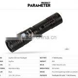 XML2 LED Rechargeable USB Flashlight A2 With Belt Clip thumbnail-5