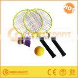 badminton rackete and shuttlecock PU ball for kids as gift badminton set