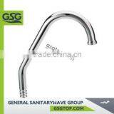 GSG FT115 wholesale curved brass/stainless steel sanitaryware faucet spout