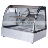new electric curved glass warming showcase FW-838
