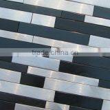 MA15 black white kitchen tiles strip aluminum metal mosaic