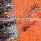 100%polyester Feather Yarn Lurex Fancy Yarn Space Dyed on Cone thumbnail-1