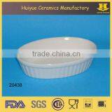 Porcelain au Gratin Microwave Oval Baking Dish thumbnail-2