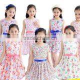 Kids Girls Summer Dress 2015 New Cotton Camisole Skirt Floral Princess Skirt Korean Children thumbnail-1