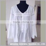 Golden Supplier White Cotton Dressing Gown Nightgown thumbnail-3