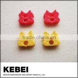 Mixed Color Polyester Logo Button, Two Hole Custom Mixed Color Button