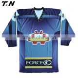 blank ice hockey jerseys with tackle twill embroidery