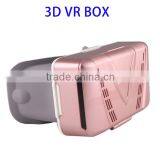 2016 Hot Sales 360 Panoramic 3D VR Box for Smartphones, Rose Gold Virtual Reality 3D VR Headset