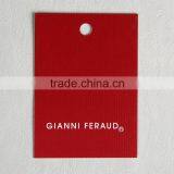 Coated Art Paper Hang Tag With Embossing Vertical Stripes for Ladies Underwear thumbnail-2