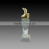 2015 Thumb Crystal Trophies New Trophy Wholesale Crystal Award