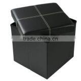 PU/PVC Folding Ottoman for Mail-order/web Sales/online Selling Ottoman thumbnail-2