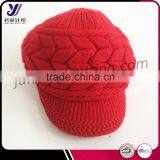 Fashionable Jacquard Wool Felt Winter Knitting Hats and Caps Visor Support Small Orders(Accept the Design Draft) thumbnail-4